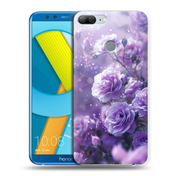 Силиконовый чехол на Huawei Honor 9 Lite с принтом Розы цветы Силиконовый чехол на Huawei Honor 9 Lite с принтом Розы цветы