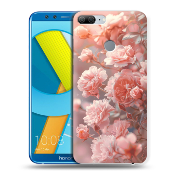 Силиконовый чехол на Huawei Honor 9 Lite с принтом Розовые розы Силиконовый чехол на Huawei Honor 9 Lite с принтом Розовые розы