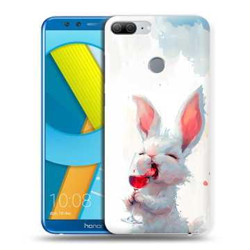Силиконовый чехол на Huawei Honor 9 Lite с принтом кролик зайчик Силиконовый чехол на Huawei Honor 9 Lite с принтом кролик зайчик