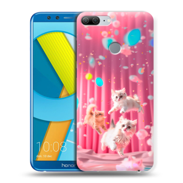 Силиконовый чехол на Huawei Honor 9 Lite с принтом милые котики