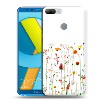 Силиконовый чехол на Huawei Honor 9 Lite с принтом цветы Силиконовый чехол на Huawei Honor 9 Lite с принтом цветы