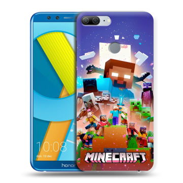 Силиконовый чехол на Huawei Honor 9 Lite с принтом Майнкрафт Minecraft Силиконовый чехол на Huawei Honor 9 Lite с принтом Майнкрафт Minecraft