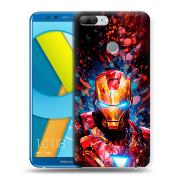 Силиконовый чехол на Huawei Honor 9 Lite с принтом Железный человек Ironman Силиконовый чехол на Huawei Honor 9 Lite с принтом Железный человек Ironman