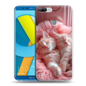 Силиконовый чехол на Huawei Honor 9 Lite с принтом котята котики Силиконовый чехол на Huawei Honor 9 Lite с принтом котята котики