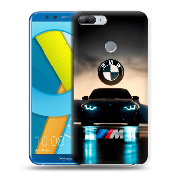 Силиконовый чехол на Huawei Honor 9 Lite с принтом БМВ BMW Силиконовый чехол на Huawei Honor 9 Lite с принтом БМВ BMW