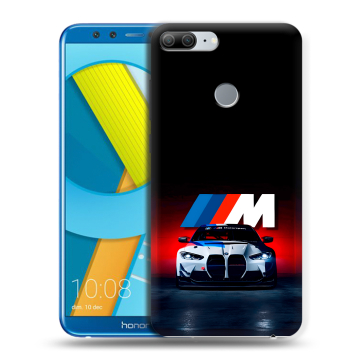 Силиконовый чехол на Huawei Honor 9 Lite с принтом БМВ BMW Силиконовый чехол на Huawei Honor 9 Lite с принтом БМВ BMW