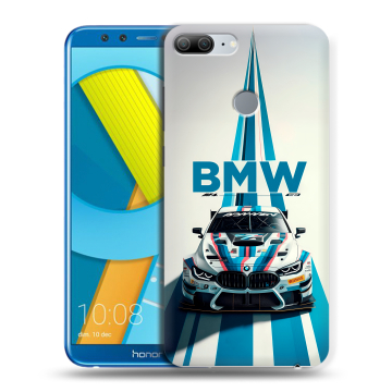 Силиконовый чехол на Huawei Honor 9 Lite с принтом БМВ BMW Силиконовый чехол на Huawei Honor 9 Lite с принтом БМВ BMW