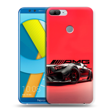 Силиконовый чехол на Huawei Honor 9 Lite с принтом Мерседес Mercedes AMG