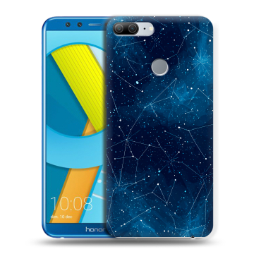 Силиконовый чехол на Huawei Honor 9 Lite с принтом Космос звезды