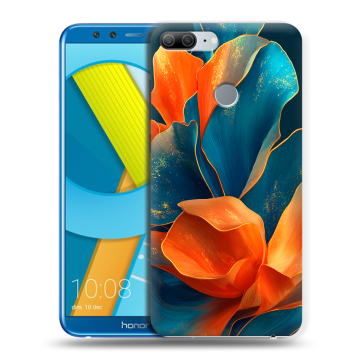 Силиконовый чехол на Huawei Honor 9 Lite с принтом Цветы