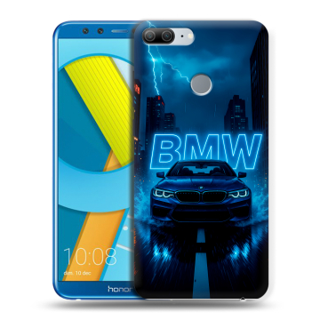 Силиконовый чехол на Huawei Honor 9 Lite с принтом BMW БМВ Силиконовый чехол на Huawei Honor 9 Lite с принтом BMW БМВ