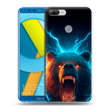 Силиконовый чехол на Huawei Honor 9 Lite с принтом Медведь