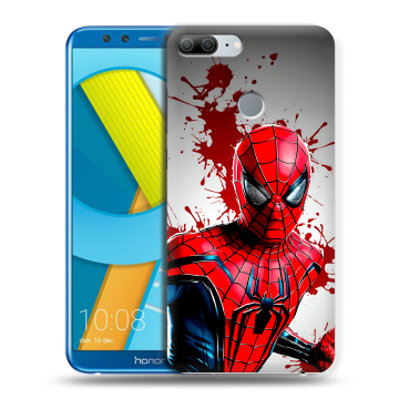 Силиконовый чехол на Huawei Honor 9 Lite с принтом Spiderman Человек паук Силиконовый чехол на Huawei Honor 9 Lite с принтом Spiderman Человек паук