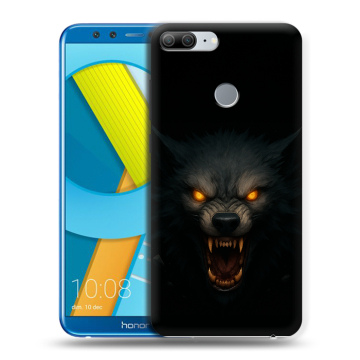 Силиконовый чехол на Huawei Honor 9 Lite с принтом Волк
