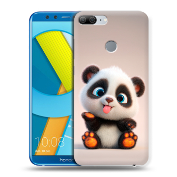 Силиконовый чехол на Huawei Honor 9 Lite с принтом милая панда Силиконовый чехол на Huawei Honor 9 Lite с принтом милая панда