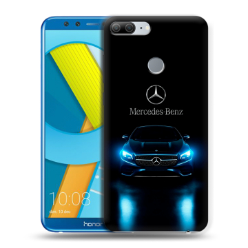 Силиконовый чехол на Huawei Honor 9 Lite с принтом Mercedes Мерседес