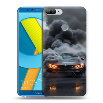 Силиконовый чехол на Huawei Honor 9 Lite с принтом BMW БМВ Силиконовый чехол на Huawei Honor 9 Lite с принтом BMW БМВ