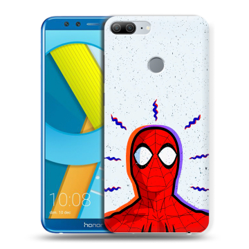 Силиконовый чехол на Huawei Honor 9 Lite с принтом Spiderman Человек паук