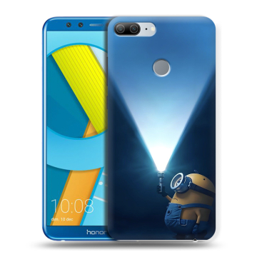 Силиконовый чехол на Huawei Honor 9 Lite с принтом Миньоны Силиконовый чехол на Huawei Honor 9 Lite с принтом Миньоны