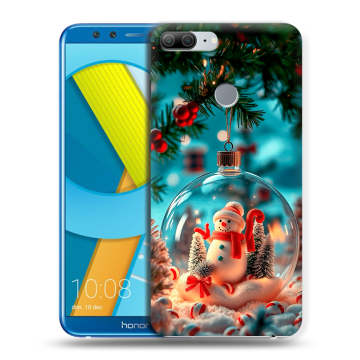 Силиконовый чехол на Huawei Honor 9 Lite с принтом Новый год