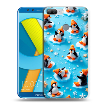 Силиконовый чехол на Huawei Honor 9 Lite с принтом Новый год