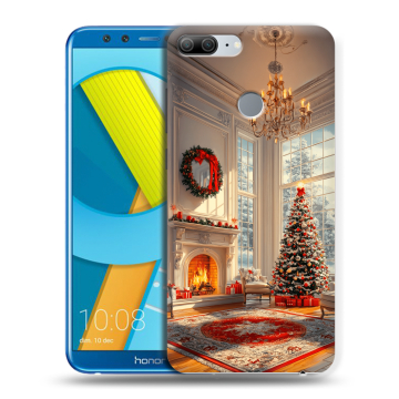 Силиконовый чехол на Huawei Honor 9 Lite с принтом Новый год