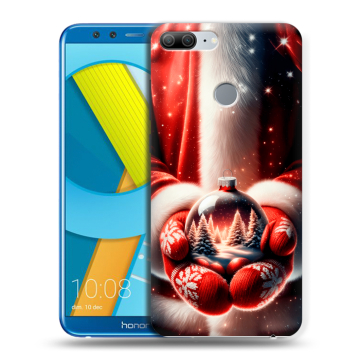 Силиконовый чехол на Huawei Honor 9 Lite с принтом Новый год