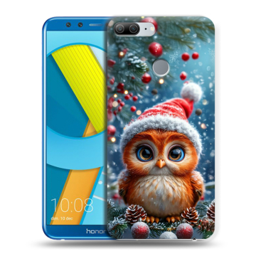 Силиконовый чехол на Huawei Honor 9 Lite с принтом Новый год