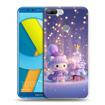 Силиконовый чехол на Huawei Honor 9 Lite с принтом Новый год