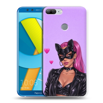 Силиконовый чехол на Huawei Honor 9 Lite с принтом женский