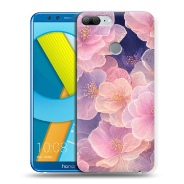 Силиконовый чехол на Huawei Honor 9 Lite с принтом женский