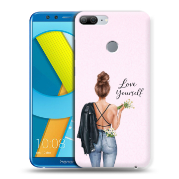 Силиконовый чехол на Huawei Honor 9 Lite с принтом женский Силиконовый чехол на Huawei Honor 9 Lite с принтом женский