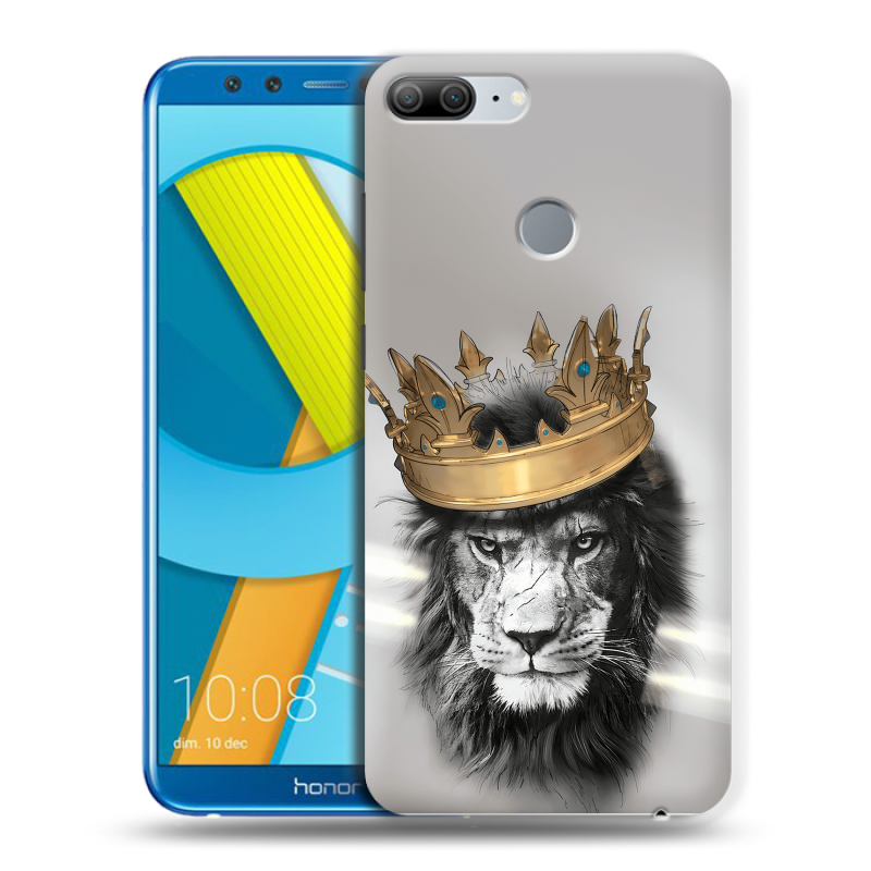 Силиконовый чехол на Huawei Honor 9 Lite с принтом Лев с короной Силиконовый чехол на Huawei Honor 9 Lite с принтом Лев с короной