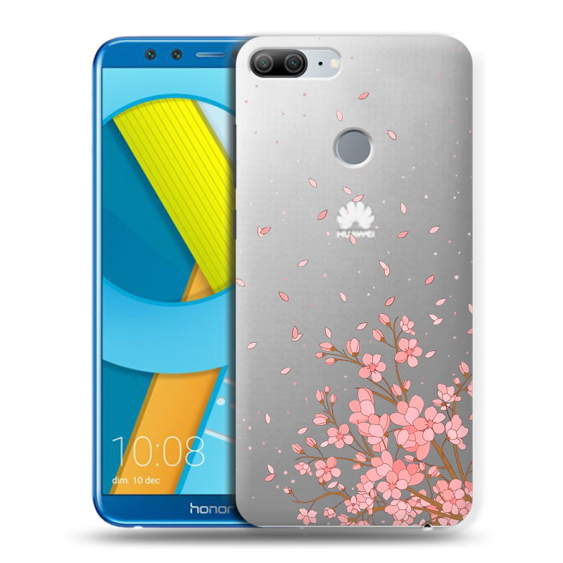 Силиконовый чехол на Huawei Honor 9 Lite с принтом Ветка сакуры Силиконовый чехол на Huawei Honor 9 Lite с принтом Ветка сакуры