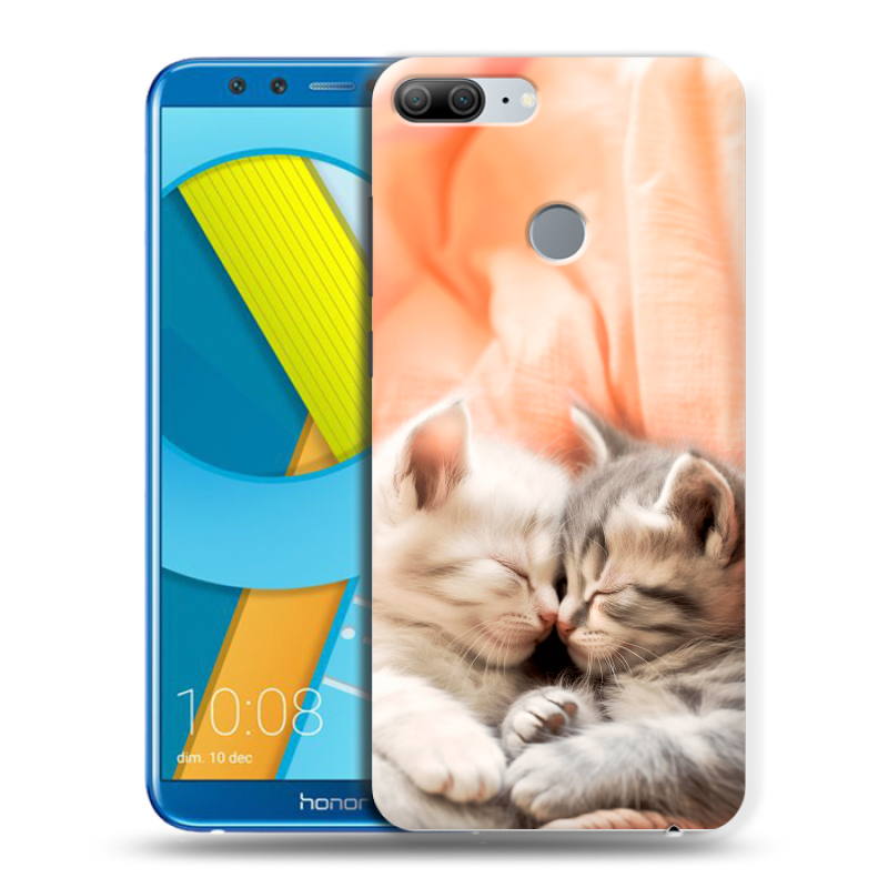 Силиконовый чехол на Huawei Honor 9 Lite с принтом Котята Силиконовый чехол на Huawei Honor 9 Lite с принтом Котята