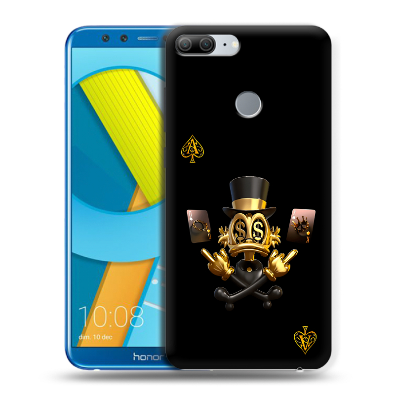 Силиконовый чехол на Huawei Honor 9 Lite с принтом Золотой скрудж макдак Силиконовый чехол на Huawei Honor 9 Lite с принтом Золотой скрудж макдак