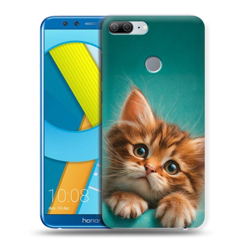 Силиконовый чехол на Huawei Honor 9 Lite с принтом котенок Силиконовый чехол на Huawei Honor 9 Lite с принтом котенок