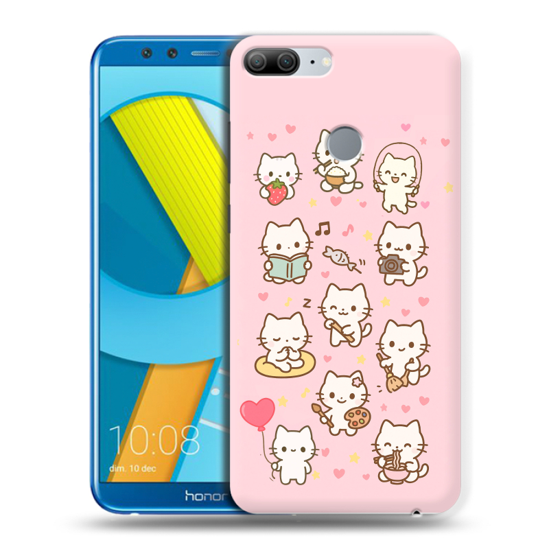 Силиконовый чехол на Huawei Honor 9 Lite с принтом Hello Kitty Хелоу Кити Силиконовый чехол на Huawei Honor 9 Lite с принтом Hello Kitty Хелоу Кити
