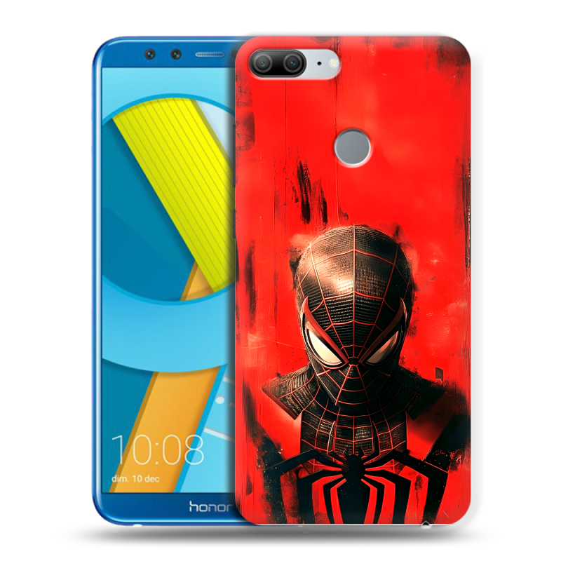 Силиконовый чехол на Huawei Honor 9 Lite с принтом человек паук spiderman Силиконовый чехол на Huawei Honor 9 Lite с принтом человек паук spiderman