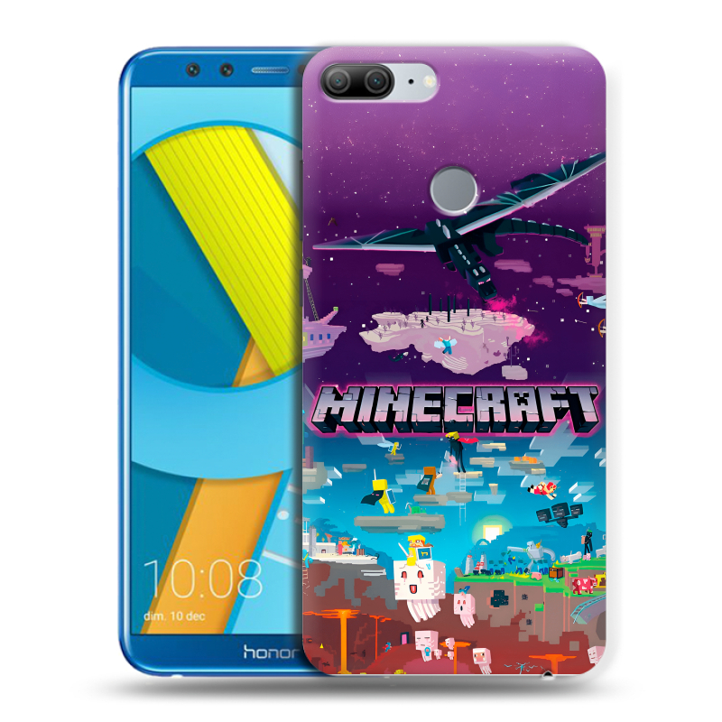 Силиконовый чехол на Huawei Honor 9 Lite с принтом Майнкрафт Minecraft Силиконовый чехол на Huawei Honor 9 Lite с принтом Майнкрафт Minecraft