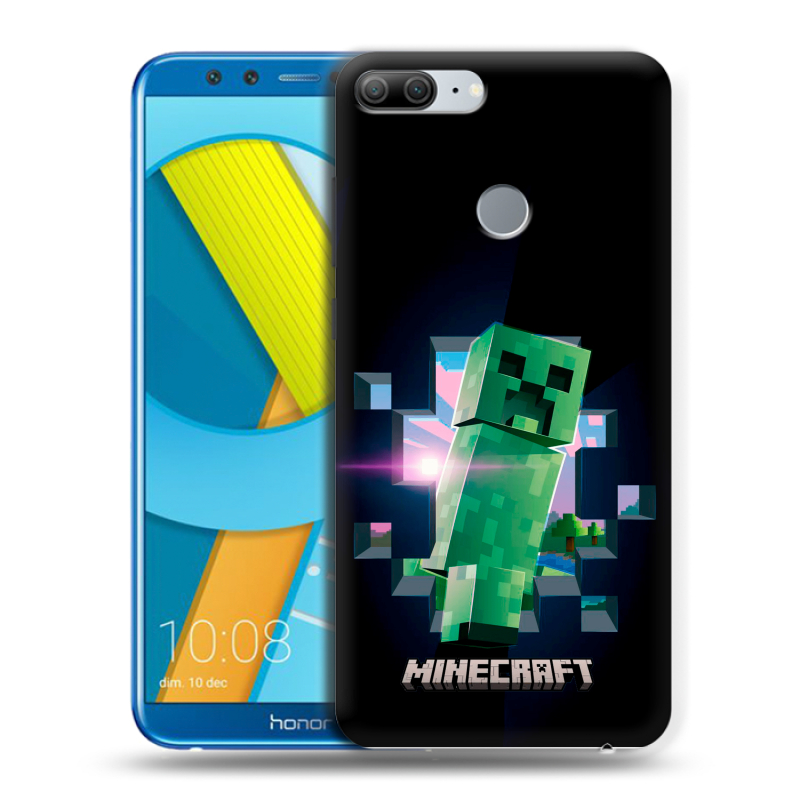 Пластиковый чехол на Huawei Honor 9 Lite с принтом Майнкрафт Minecraft Пластиковый чехол на Huawei Honor 9 Lite с принтом Майнкрафт Minecraft