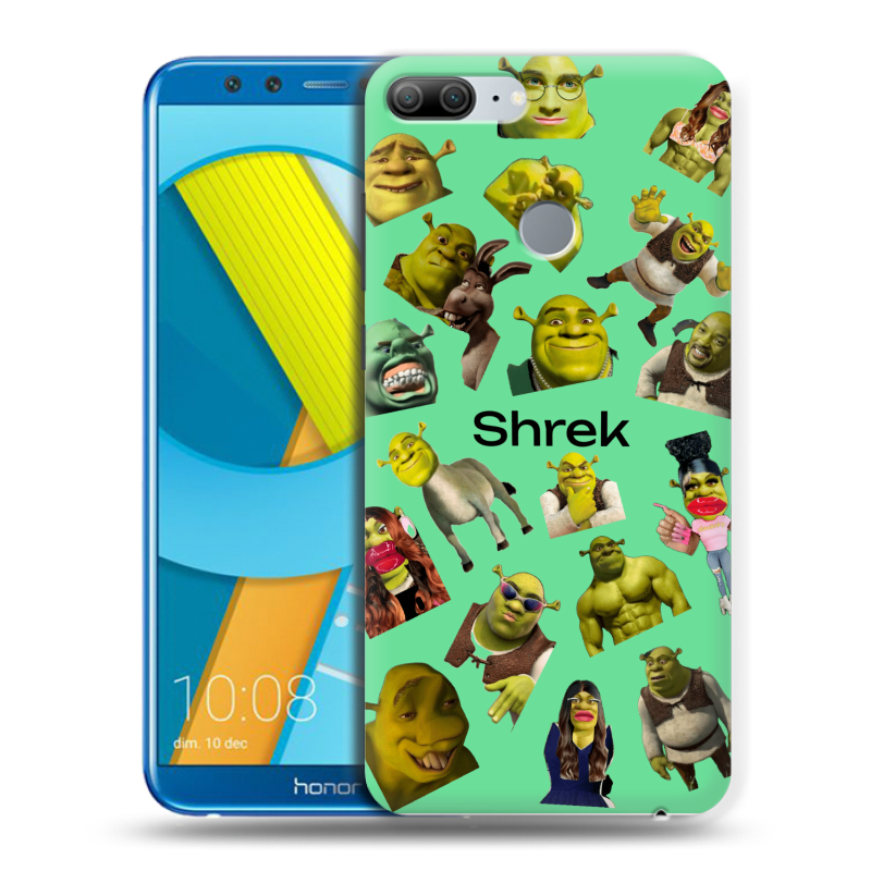 Силиконовый чехол на Huawei Honor 9 Lite с принтом Шрек Shrek Силиконовый чехол на Huawei Honor 9 Lite с принтом Шрек Shrek