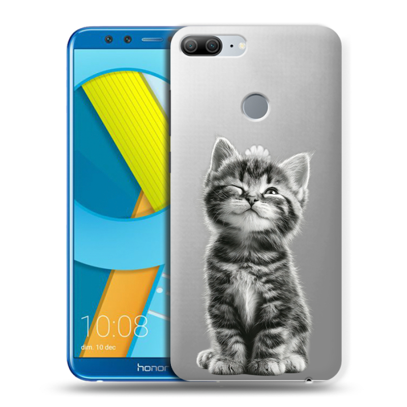 Пластиковый чехол на Huawei Honor 9 Lite с принтом Котенок Пластиковый чехол на Huawei Honor 9 Lite с принтом Котенок