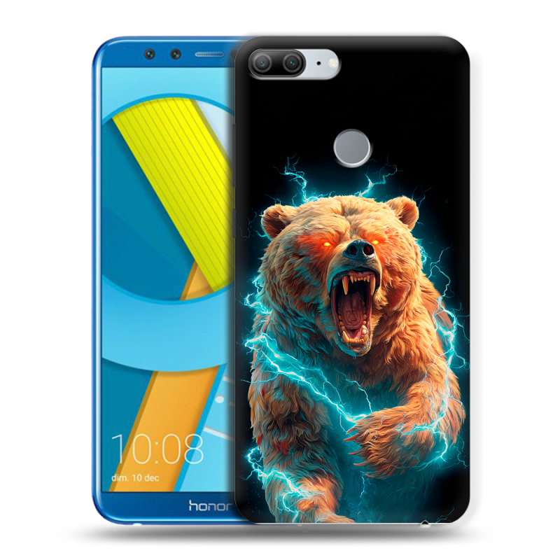 Пластиковый чехол на Huawei Honor 9 Lite с принтом Медведь Пластиковый чехол на Huawei Honor 9 Lite с принтом Медведь
