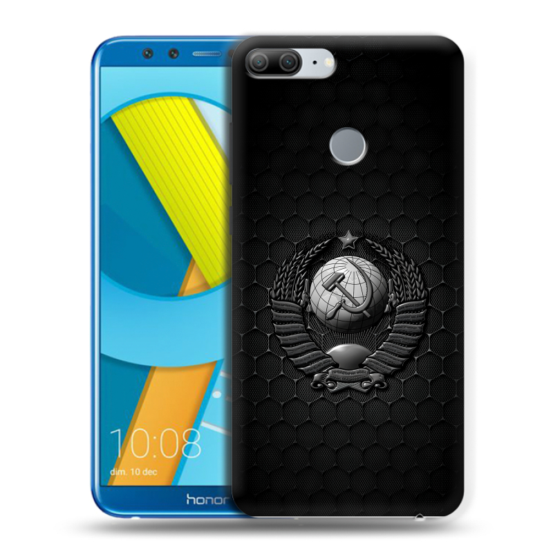 Пластиковый чехол на Huawei Honor 9 Lite с принтом Герб Флаг СССР Пластиковый чехол на Huawei Honor 9 Lite с принтом Герб Флаг СССР
