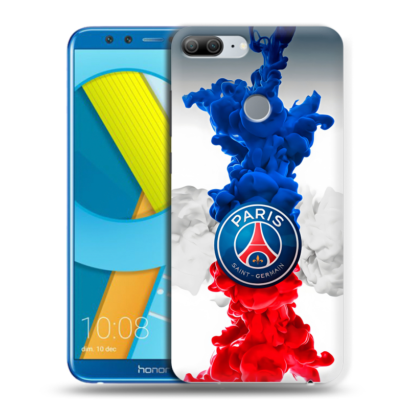 Силиконовый чехол на Huawei Honor 9 Lite с принтом PSG ПСЖ Силиконовый чехол на Huawei Honor 9 Lite с принтом PSG ПСЖ