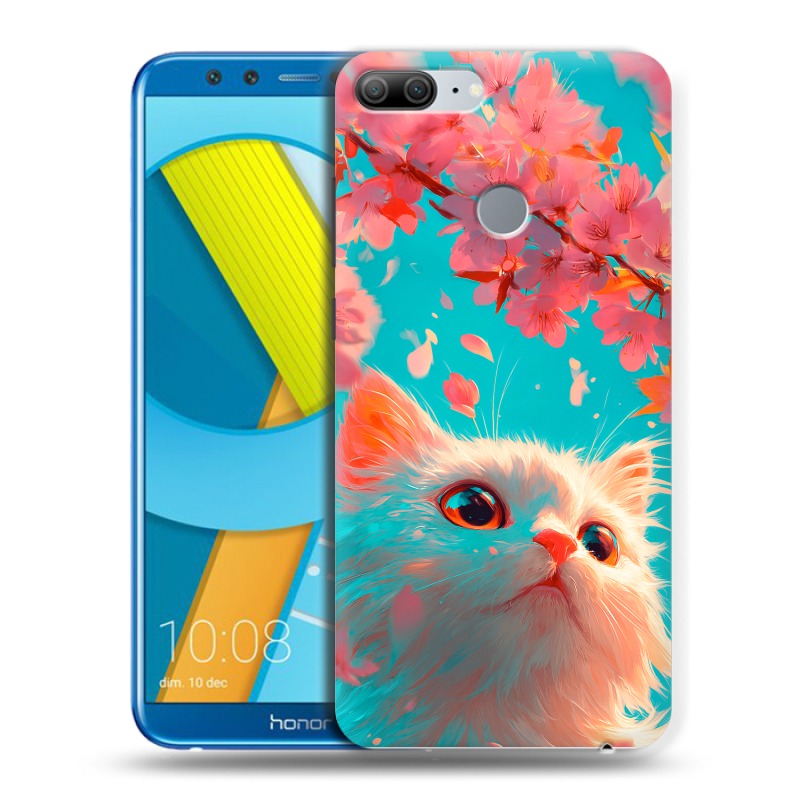 Силиконовый чехол на Huawei Honor 9 Lite с принтом Красивый кот Силиконовый чехол на Huawei Honor 9 Lite с принтом Красивый кот