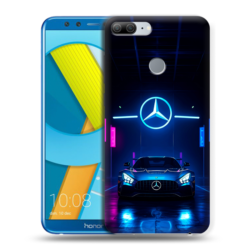 Пластиковый чехол на Huawei Honor 9 Lite с принтом Mercedes Мерседес Пластиковый чехол на Huawei Honor 9 Lite с принтом Mercedes Мерседес