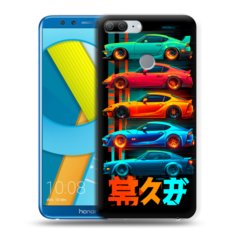 Пластиковый чехол на Huawei Honor 9 Lite с принтом машины тачки Пластиковый чехол на Huawei Honor 9 Lite с принтом машины тачки