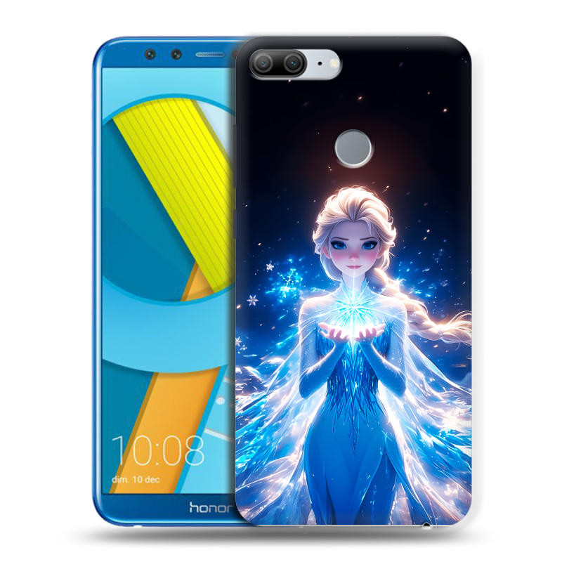Силиконовый чехол на Huawei Honor 9 Lite с принтом Холодное сердце Frozen Силиконовый чехол на Huawei Honor 9 Lite с принтом Холодное сердце Frozen